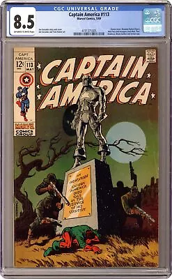 Buy Captain America #113 CGC 8.5 1969 4191371005 • 182.70£