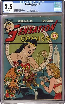 Buy Sensation Comics #40 CGC 2.5 1945 1991462003 • 267.84£