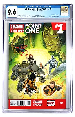 Buy All-New Marvel Now! Point One #1 1st Kamala Khan CGC NM+ 9.6 White Pg 4322360011 • 109.89£