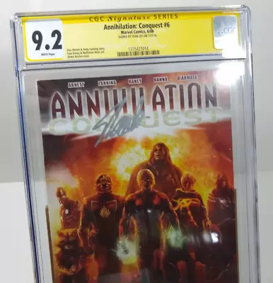 Buy STAN LEE SIGNED Annihilation: Conquest #6 CGC 9.2 NM- SS 2008 Marvel Comics • 398.32£