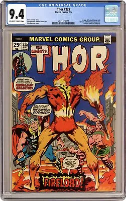 Buy Thor #225 CGC 9.4 1974 2071323022 1st App. Firelord • 958.07£
