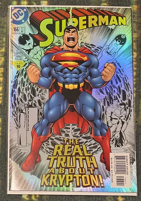 Buy Superman #166 2001 Holofoil Cover DC Comics Sent In A Cardboard Mailer • 7.99£