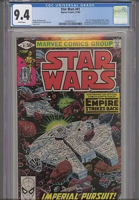 Buy Star Wars #41 CGC 9.4 1980 Marvel Comics Part 3 Empire Strikes Back • 63.21£