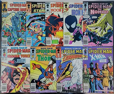 Buy (9) Marvel Team-Up Spider-Man #142 - 150 Lot Run 1984 Last Issue Black Suit • 27.98£