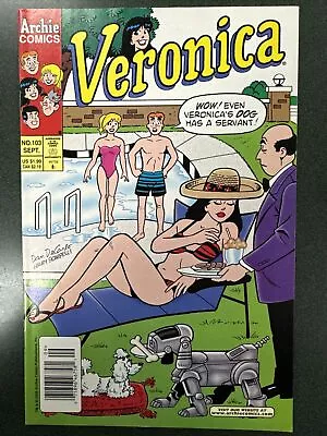 Buy Veronica #103 (Archie, 2000) Bikini Cover Low Print Newsstand DeCarlo VF • 79.06£