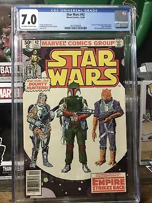 Buy Star Wars #42 - Marvel 1980 CGC 7.0 Part 4 Of  Empire Strikes Back  NEWSSTAND • 157.33£