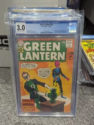 Buy Green Lantern #9 CGC 3.0 1961 1st Cover App Sinestro 2nd App Sinestro KEY 🔥 • 34£