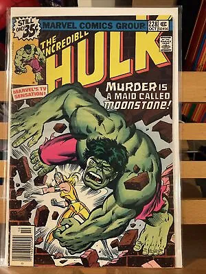 Buy The Incredible Hulk #228 (1978) 1st Appearance Of Moonstone NEWSSTAND. • 11.85£