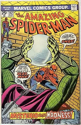 Buy Amazing Spider-Man #142 Mysterio! John Romita Cover Art! Marvel 1975 • 23.82£