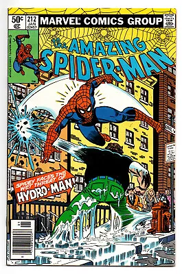Buy Amazing Spider-man #212 9.2 Higher Grade 1st Hydro-man 1981 Ow Pages • 51.45£