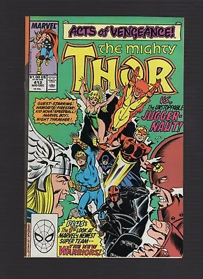 Buy The Mighty Thor #412 - 1st Appearance New Warriors - Higher Grade Plus • 12.06£