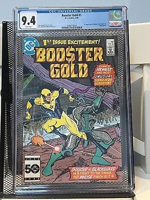 Buy BOOSTER GOLD #1 CGC 9.4 NM White Pages, 1st App (1986 1st Series Direct Edition) • 63.72£