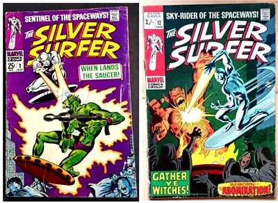 Buy SILVER SURFER #2+12 (Oct.1968+Jan.1969)2 X Marvel Comics Stan Lee B • 69.99£