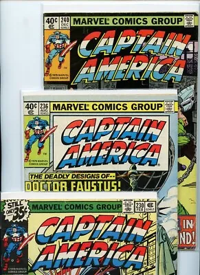 Buy Captain America #230, #236, And #240 Marvel Comics Lot Of 3 Books • 35.75£