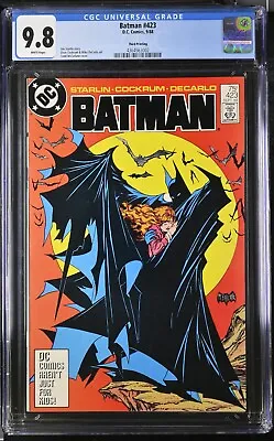 Buy BATMAN #423 ~ CGC 9.8 White Pages ~ Todd McFarlane ~ DC (1988) ~ Rare 3rd Print • 561.42£