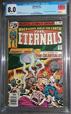Buy Eternals #2 CGC 8.0 (1st Appearance Of The Celestials & Ajax) • 80£