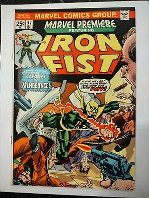 Buy Marvel Premiere #17  8.5  (1974) Iron Fist  1st Triple Iron MVStamp 32 Red Skull • 11.83£