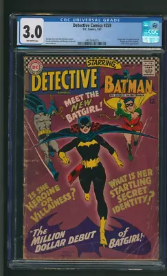 Buy Detective Comics #359 CGC 3.0 DC 1967 1st New Batgirl Barbara Gordon • 315.81£