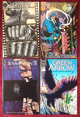Buy THE QUESTION #3-4/SANDMAN #14/GREEN ARROW #30 DC 4 Comic Book Lot 1989 F/VF RARE • 8.95£