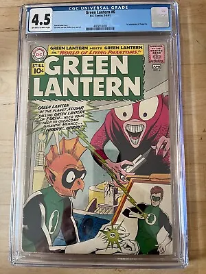 Buy Green Lantern #6 (DC 1961) - CGC 4.5 - 1st App. Of Tomar-Re • 288.30£