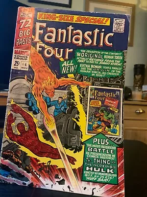 Buy Fantastic Four Annual #4 Marvel Comics, 11/66 Jack Kirby Art! • 20£