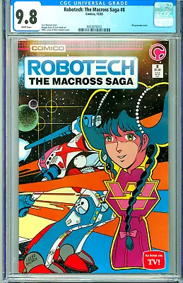 Buy ROBOTECH MACROSS #8 CGC 9.8 WP RARE 1 Of 2 Comico JAPANESE ANIME 1986 • 172.49£