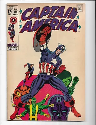 Buy Captain America 111 - F- 5.5 - Classic Steranko Cover - Madame Hydra (1969) • 67.18£