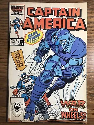 Buy Captain America No 318 Death Of Death Adder & Blue Streak Marvel 1986 Vintage A • 4.47£