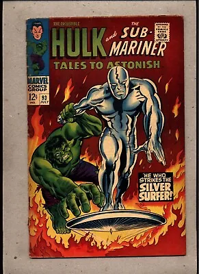 Buy Tales To Astonish #93_july 1967_vg Minus_incredible Hulk_sub-mariner_silver Age! • 12.50£