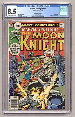 Buy Marvel Spotlight 29 (CGC 8.5) Moon Knight Kirby Cover 30 Cent Price Variant P209 • 149.86£