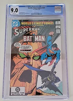 Buy Worlds Finest Superman Batman Comic Book #291 CGC 9.0 • 67.28£