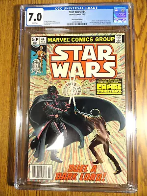 Buy Star Wars #44 Rare Newsstand Empire Strikes Back CGC 7.0 FVF 1st Print Marvel • 70.48£