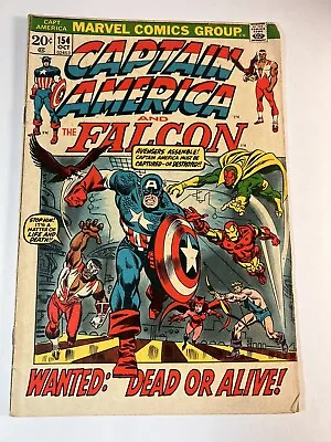 Buy Captain America & The Falcon #154 1ST FULL JACK MONROE APPEARANCE 1950'S CAP • 11.82£