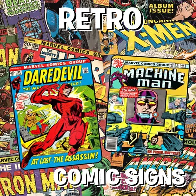 Buy Rustic Retro Marvel DC COMIC Movie SuperHero Inspired METAL Plaque SIGN Large A4 • 8.99£