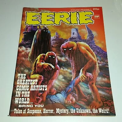 Buy Eerie Vol 1 #1 1972 British Edition Warren Us Horror Magazine • 89.99£