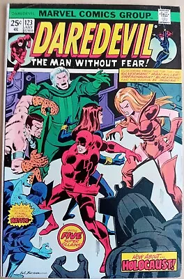 Buy Daredevil #123 - FN/VFN (7.0) - Marvel 1975 - 25 Cents Copy - Vs Silvermane • 7.99£