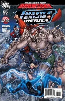 Buy Justice League America #55 (NM)`11 Robinson/Booth (Cover A) • 4.95£