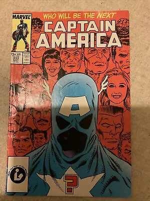 Buy Captain America #333 First John Walker As Captain (1987) • 10£