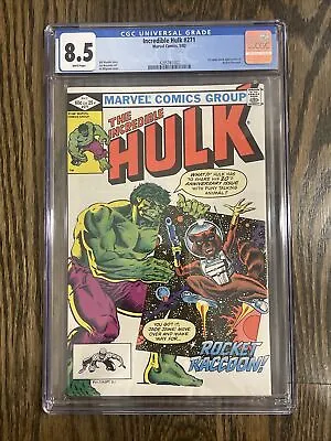 Buy Incredible Hulk #271 CGC 8.5 (Marvel 1982) 1st Rocket Racoon & Lylla *PNCARDS* • 197.48£