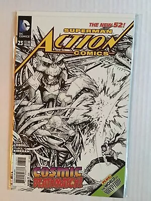 Buy ACTION COMICS # 23 SKETCH EDITION 1 In 25 VARIANT NEW 52 FIRST PRINT DC COMICS  • 7.95£