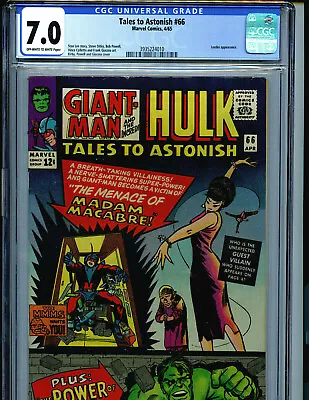 Buy Tales To Astonish #66 CGC 7.0 1965 Marvel Giant-man Hulk Amricons K44 • 279.82£