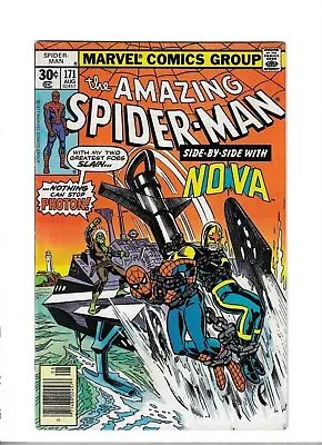 Buy Amazing Spider-Man  # 171 Fine Plus [Nova] • 19.95£