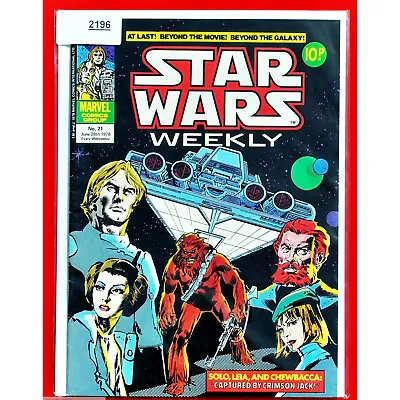 Buy Star Wars Weekly # 21     1 Marvel Comic Bag And Board 28 6 78 UK 1978 (Lot 2196 • 9.99£