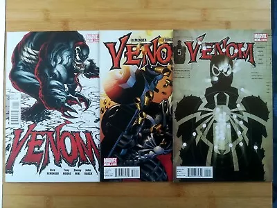 Buy Venom #1 #3 #5 (2011) - 1st Print Cover A - Rick Remender - Marvel Comics Vol. 2 • 16.99£