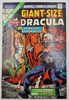 Buy Giant Size Dracula #2 - Marvel Comics  1974 1st App Y'Garon - High Grade Horror • 8.50£