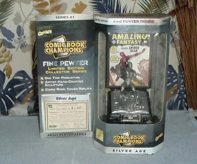 Buy Amazing Fantasy #15 Spiderman Comic Book Champions  In Pewter With C.o.a. Bnib • 24.99£