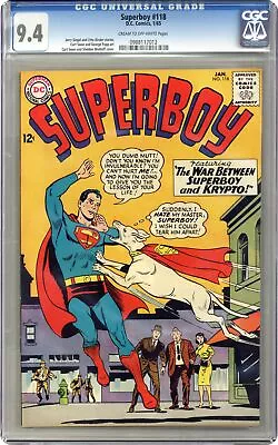 Buy Superboy #118 CGC 9.4 1965 0988117012 • 193.70£