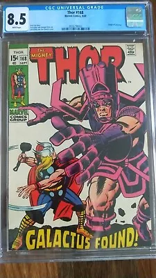 Buy Thor #168 CGC 8.5 Origin Of Galactus, Classic Cover • 364.13£