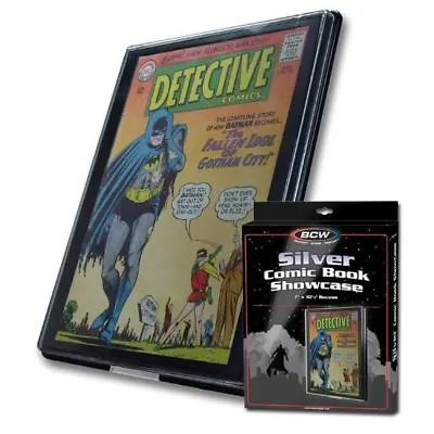 Buy BCW Comic Book Showcase Silver Age Size Framed Display Case Wall Mount Easy Open • 25.70£