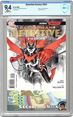 Buy Detective Comics #854A Williams CBCS 9.4 2009 23-0B9E274-004 • 76.66£